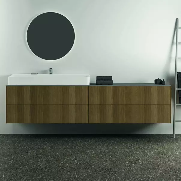 Blat ceramic pentru lavoar Ideal Standard Atelier Conca 240 cm finisaj gri deschis [7]