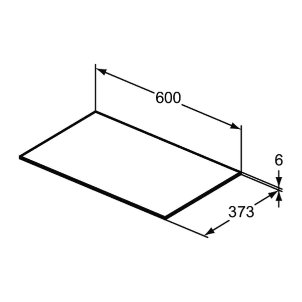 Blat ceramic pentru lavoar Ideal Standard Atelier Conca finisaj negru marmura 60 cm [3]