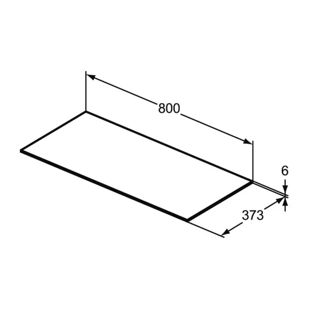Blat ceramic pentru lavoar Ideal Standard Atelier Conca finisaj alb marmura 80 cm [8]