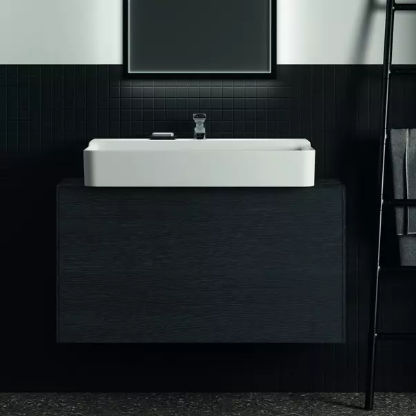 Blat ceramic pentru lavoar Ideal Standard Atelier Conca finisaj negru marmura 100 cm [3]