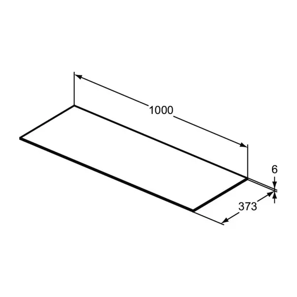 Blat ceramic pentru lavoar Ideal Standard Atelier Conca finisaj negru marmura 100 cm [6]