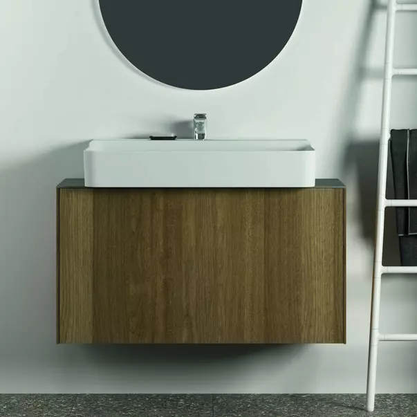 Blat ceramic pentru lavoar Ideal Standard Atelier Conca finisaj gri deschis 100 cm [3]