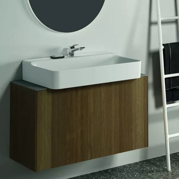 Blat ceramic pentru lavoar Ideal Standard Atelier Conca finisaj gri deschis 100 cm [5]
