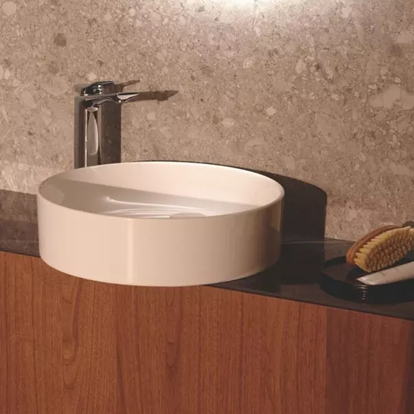  Dulapuri baie - Blat ceramic pentru lavoar Ideal Standard Atelier Conca finisaj negru marmura 120 cm