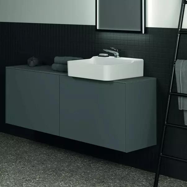 Blat ceramic pentru lavoar Ideal Standard Atelier Conca finisaj gri deschis 160 cm [7]