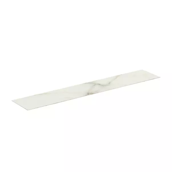Blat ceramic pentru lavoar Ideal Standard Atelier Conca finisaj alb marmura 200 cm [2]