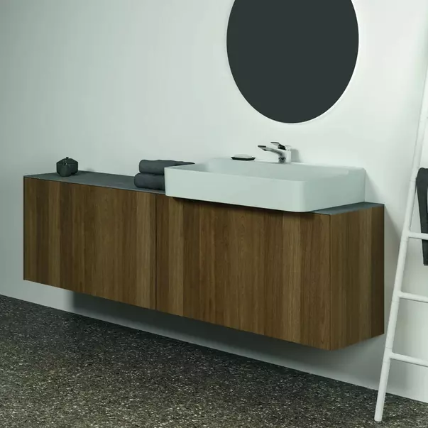 Blat ceramic pentru lavoar Ideal Standard Atelier Conca finisaj gri deschis 200 cm [4]