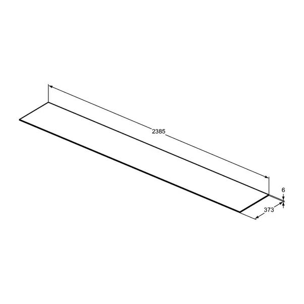 Blat ceramic pentru lavoar Ideal Standard Atelier Conca finisaj negru marmura 240 cm [6]