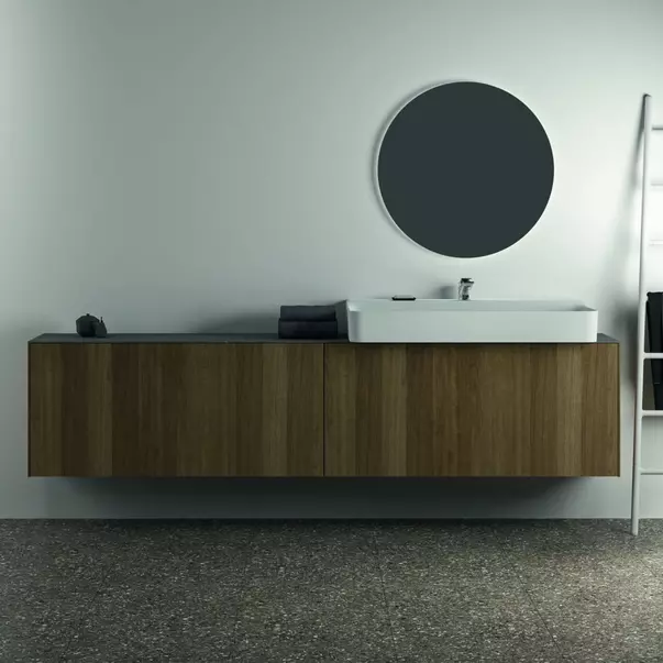 Blat ceramic pentru lavoar Ideal Standard Atelier Conca finisaj gri deschis 240 cm [6]