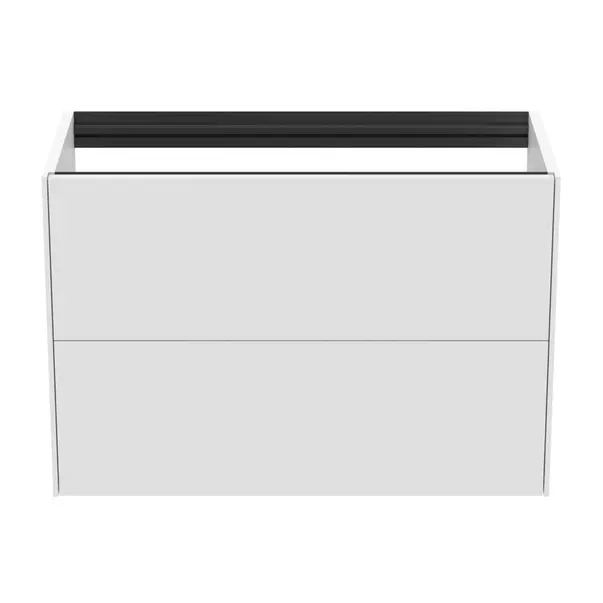 Dulap baza suspendat Ideal Standard Atelier Conca 2 sertare 80 cm alb mat [4]
