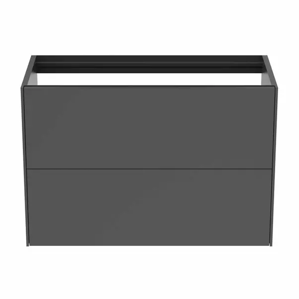 Dulap baza suspendat Ideal Standard Atelier Conca 2 sertare 80 cm antracit mat [4]