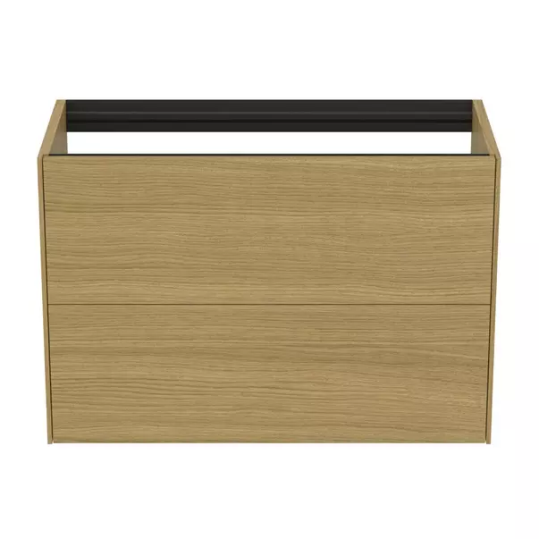 Dulap baza suspendat Ideal Standard Atelier Conca 2 sertare 80 cm finisaj stejar deschis [4]