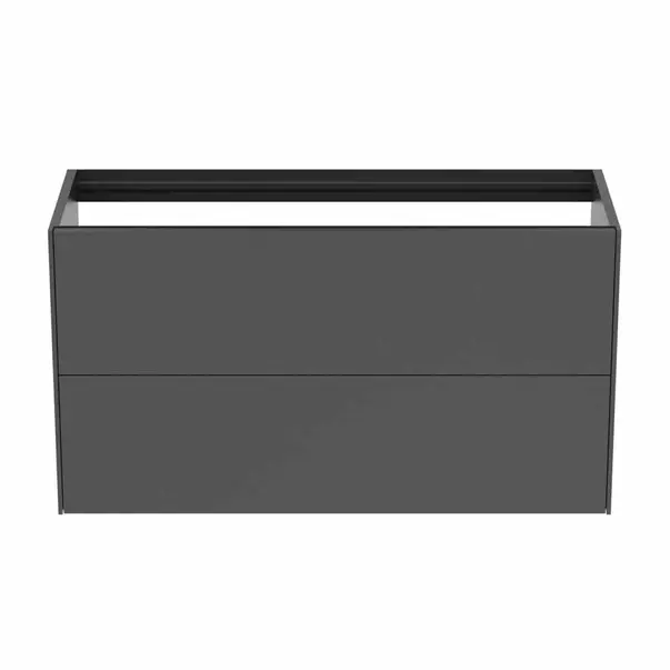 Dulap baza suspendat Ideal Standard Atelier Conca 2 sertare 100 cm antracit mat [4]