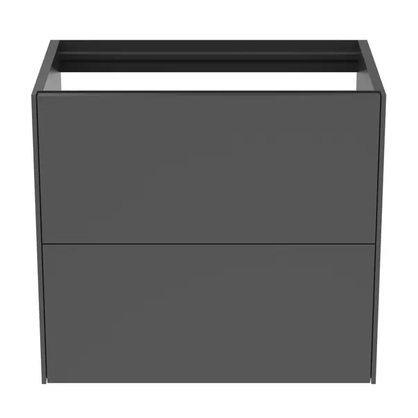 Dulap baza suspendat Ideal Standard Atelier Conca 2 sertare 60 cm antracit mat [4]