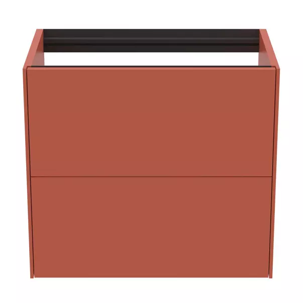 Dulap baza suspendat Ideal Standard Atelier Conca 2 sertare 60 rosu - oranj mat [4]