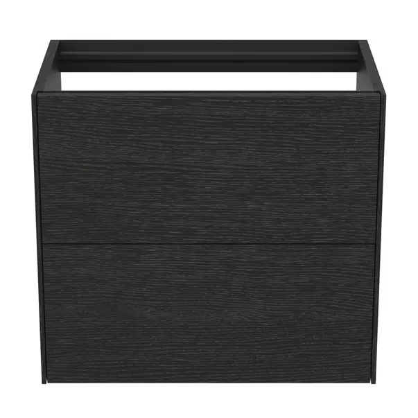Dulap baza suspendat Ideal Standard Atelier Conca 2 sertare 60 cm finisaj stejar inchis [4]