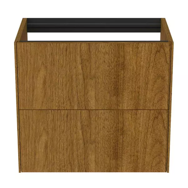 Dulap baza suspendat Ideal Standard Atelier Conca 2 sertare 60 cm finisaj nuc inchis [4]