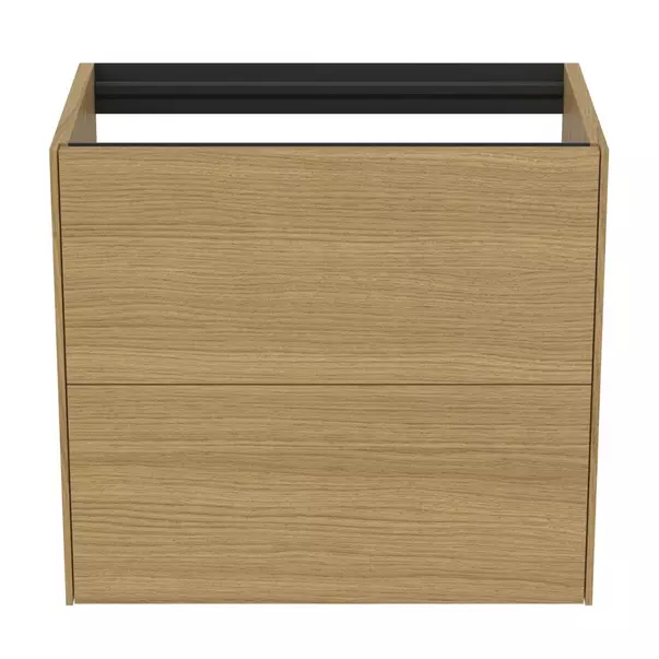 Dulap baza suspendat Ideal Standard Atelier Conca 2 sertare 60 cm finisaj stejar deschis [4]