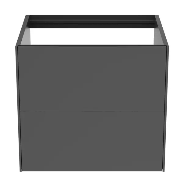 Dulap baza suspendat Ideal Standard Atelier Conca antracit mat 2 sertare 60 cm [5]
