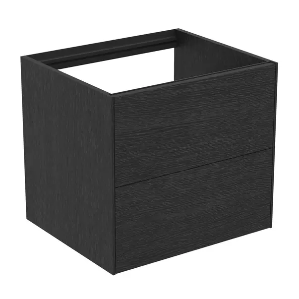  Dulapuri baie - Dulap baza suspendat Ideal Standard Atelier Conca finisaj stejar inchis 2 sertare 60 cm