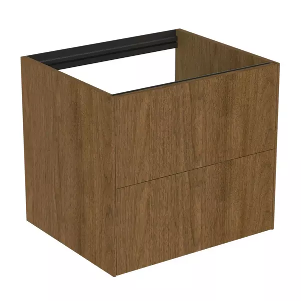  Dulapuri baie - Dulap baza suspendat Ideal Standard Atelier Conca finisaj nuc inchis 2 sertare 60 cm
