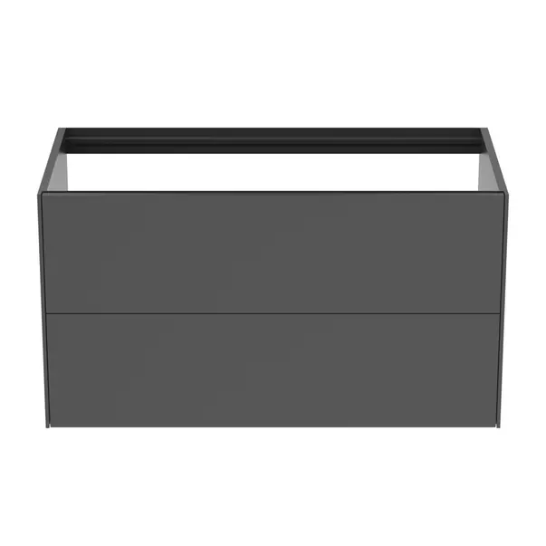 Dulap baza suspendat Ideal Standard Atelier Conca antracit mat 2 sertare 100 cm [5]