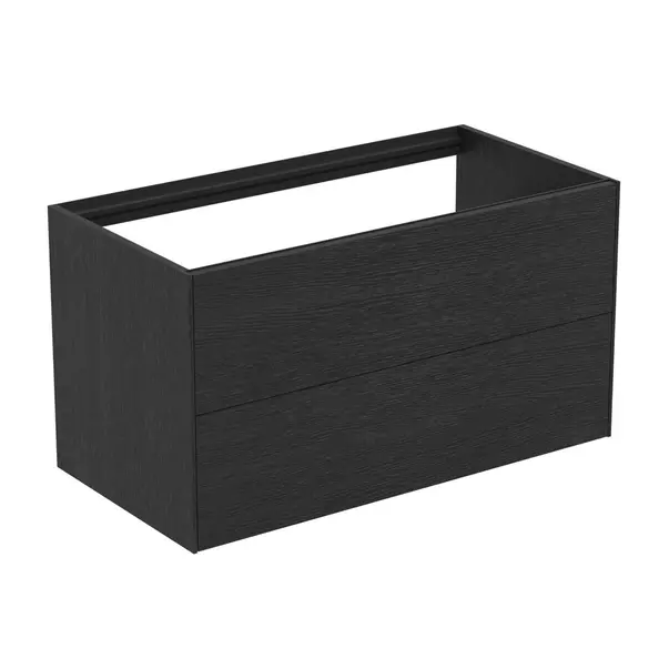  Dulapuri baie - Dulap baza suspendat Ideal Standard Atelier Conca finisaj stejar inchis 2 sertare 100 cm
