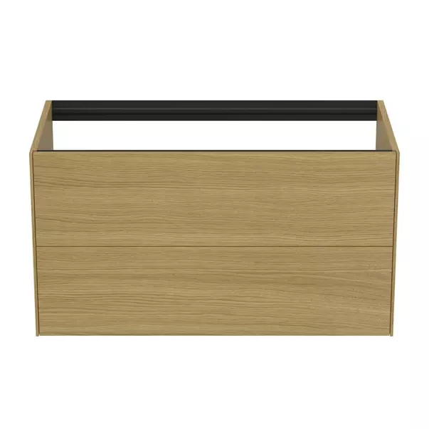 Dulap baza suspendat Ideal Standard Atelier Conca finisaj stejar deschis 2 sertare 100 cm [5]