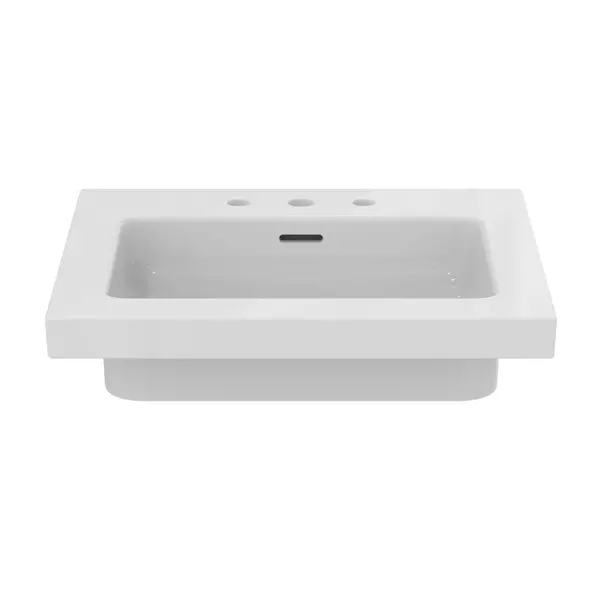 Lavoar pe mobilier Ideal Standard Atelier Extra alb lucios cu 3 orificii baterie 61 cm [8]