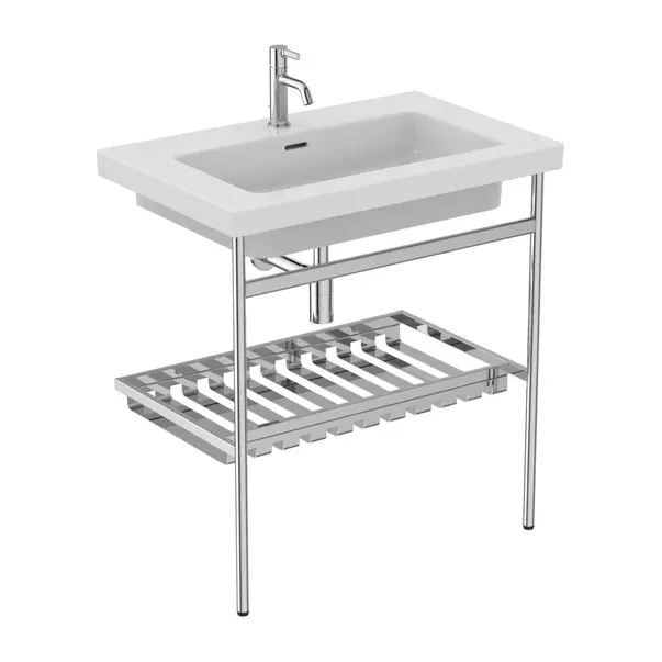 Lavoar pe mobilier Ideal Standard Atelier Extra alb lucios cu orificiu preaplin 61 cm [5]