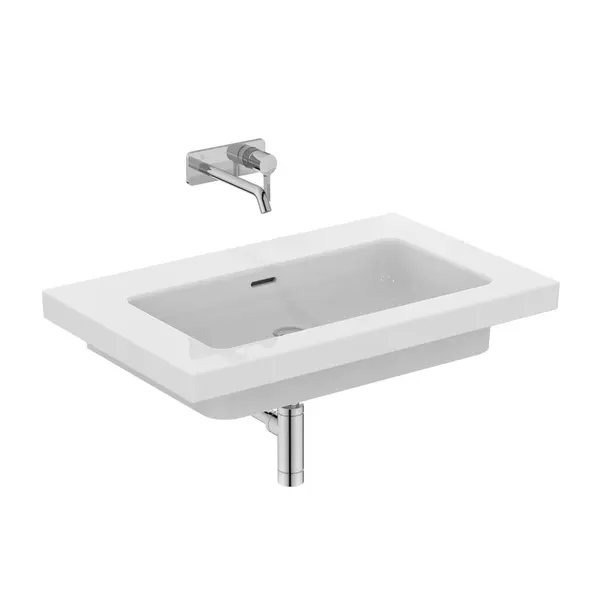 Lavoar pe mobilier Ideal Standard Atelier Extra alb lucios cu orificiu preaplin 81 cm [11]