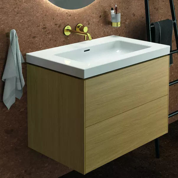 Lavoar pe mobilier Ideal Standard Atelier Extra alb lucios cu orificiu preaplin 81 cm [2]