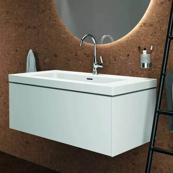 Lavoar pe mobilier Ideal Standard Atelier Extra alb lucios 121 cm [6]