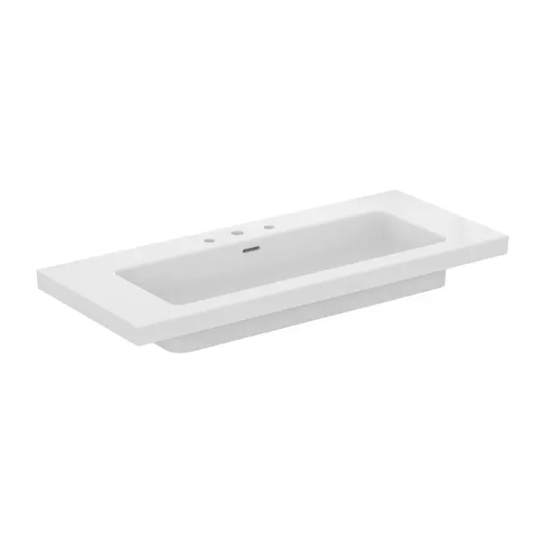 Lavoare - Lavoar pe mobilier Ideal Standard Atelier Extra alb lucios cu 3 orificii baterie 121 cm