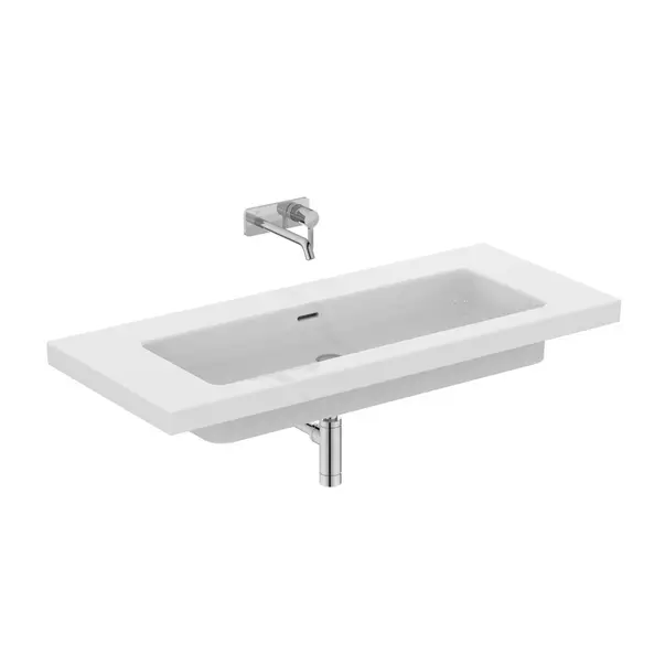 Lavoar pe mobilier Ideal Standard Atelier Extra alb lucios cu orificiu preaplin 121 cm [11]