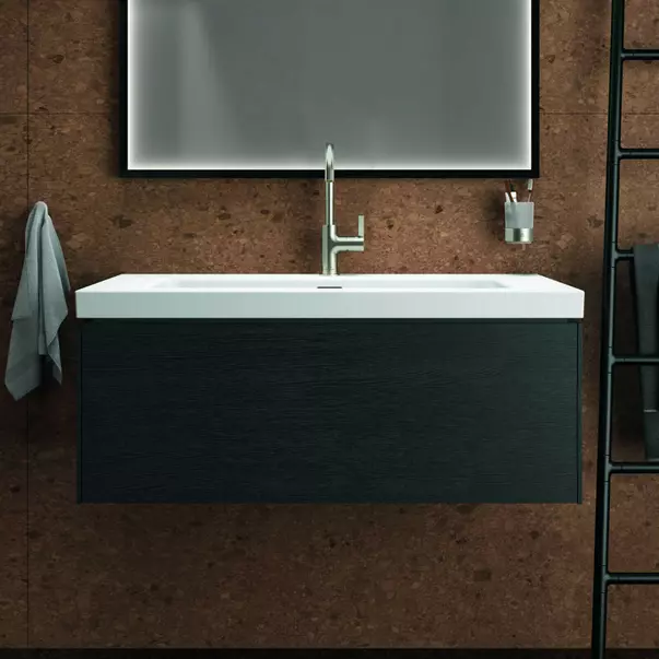 Lavoar pe mobilier Ideal Standard Atelier Extra alb lucios cu orificiu preaplin 121 cm [3]