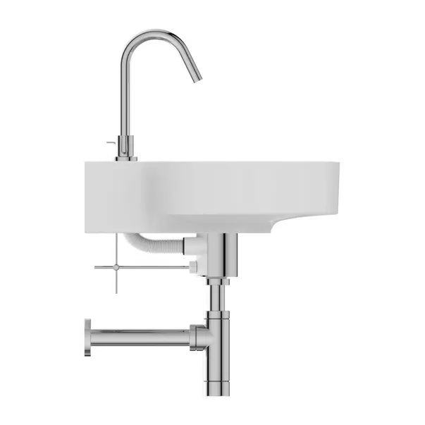 Lavoar suspendat Ideal Standard Atelier Linda-X alb lucios cu 3 orificii baterie 50 cm [4]
