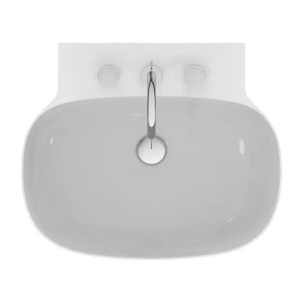 Lavoar suspendat Ideal Standard Atelier Linda-X 60 cm alb lucios cu 3 orificii baterie [9]