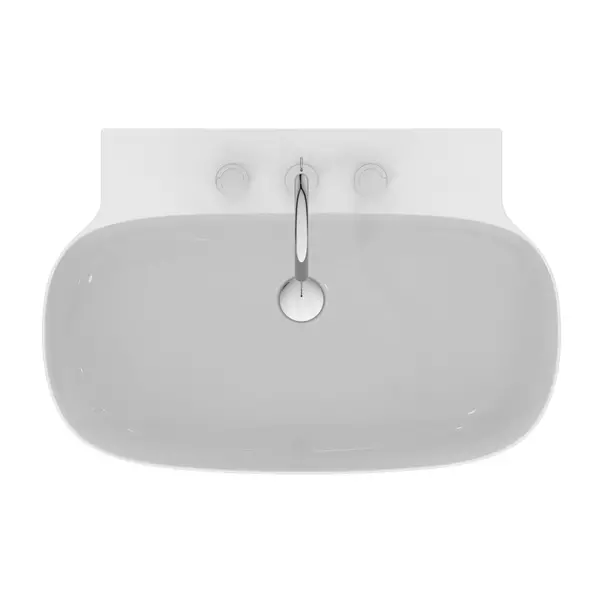 Lavoar suspendat Ideal Standard Atelier Linda-X cu 3 orificii baterie alb lucios 75 cm [11]