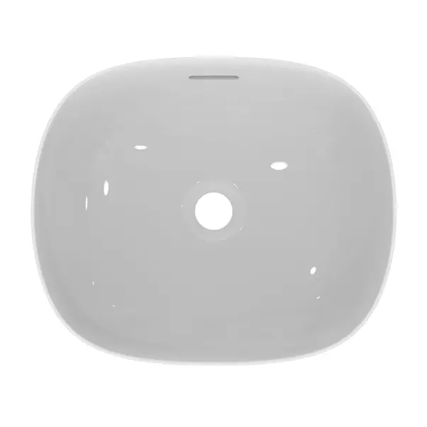 Lavoar pe blat Ideal Standard Atelier Linda-X alb lucios 45 cm cu orificiu preaplin [8]