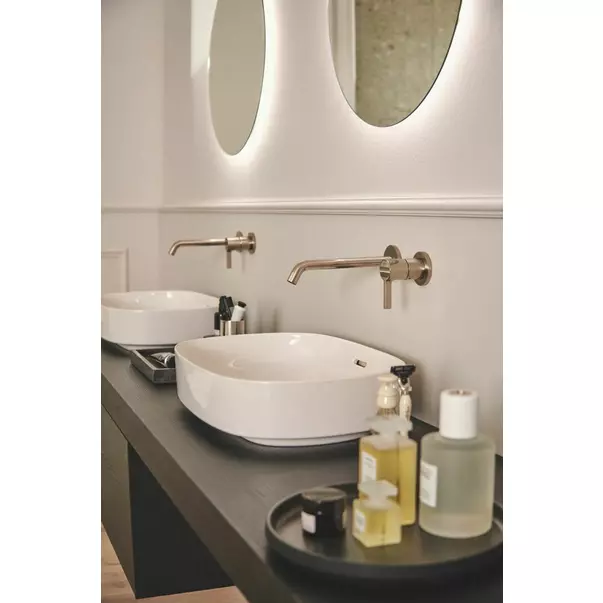 Lavoar pe blat Ideal Standard Atelier Linda-X alb mat 45 cm cu orificiu preaplin [4]