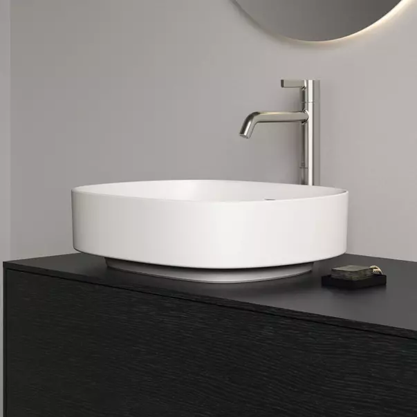 Lavoar pe blat Ideal Standard Atelier Linda-X alb mat 45 cm cu orificiu preaplin [5]