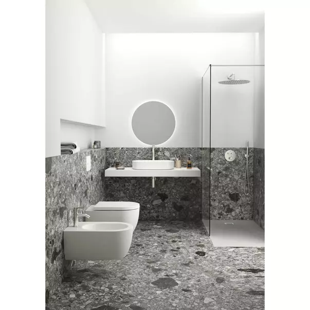 Lavoar pe blat Ideal Standard Atelier Linda-X alb lucios 55 cm cu orificiu preaplin [3]