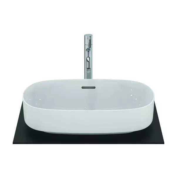 Lavoar pe blat Ideal Standard Atelier Linda-X alb lucios 55 cm cu orificiu preaplin [8]