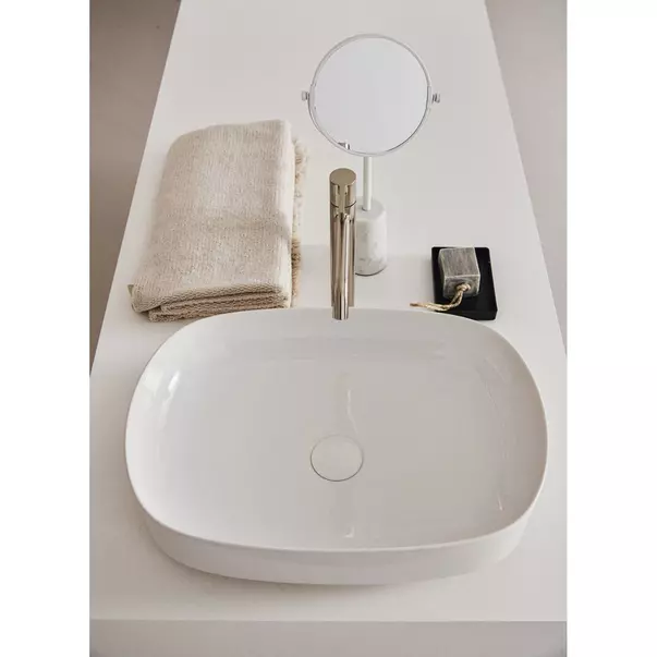 Lavoar pe blat Ideal Standard Atelier Linda-X alb lucios 55 cm [4]