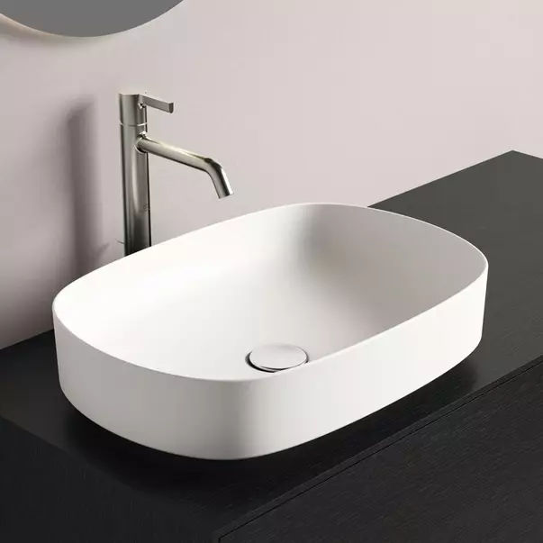 Lavoare - Lavoar pe blat Ideal Standard Atelier Linda-X alb mat 55 cm