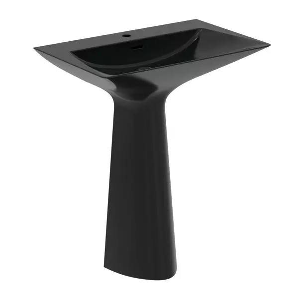 Lavoare stative - Lavoar freestanding Ideal Standard Atelier Tipo-Z negru lucios 74 cm