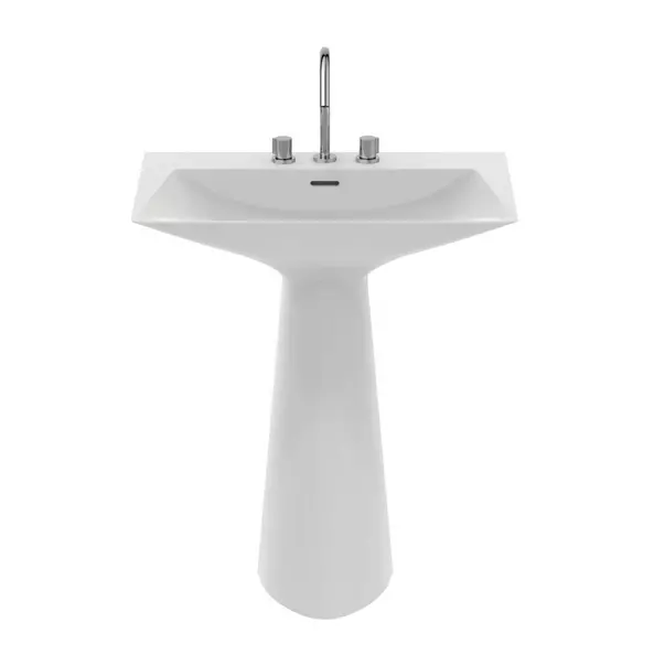 Lavoar freestanding Ideal Standard Atelier Tipo-Z alb mat 74 cm cu 3 orificii baterie [8]