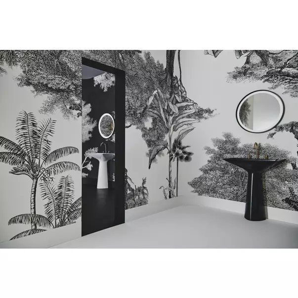 Lavoar freestanding Ideal Standard Atelier Tipo-Z negru lucios 74 cm cu 3 orificii baterie [4]