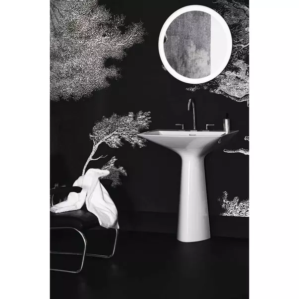 Lavoar freestanding Ideal Standard Atelier Tipo-Z negru lucios 74 cm cu 3 orificii baterie [7]
